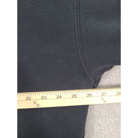 Y2K Black Helmet Mens Hooded Sweatshirt Sz XL Firefighter - Picture 7 of 11